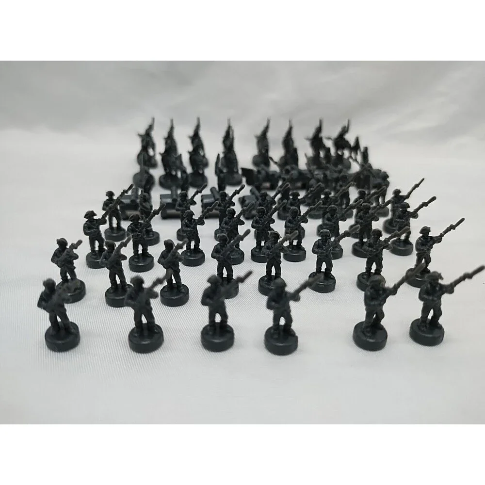 Set Of (60) 2003 Risk Gray Board Game Player Pieces